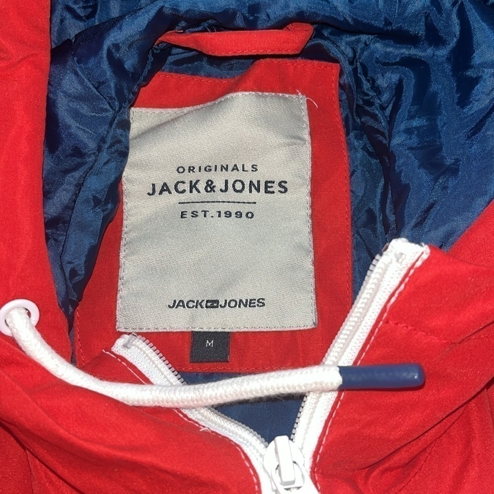 Jack & Jones Originals men’s Windbreaker Jacket With Color Blocking size medium - Picture 11 of 11